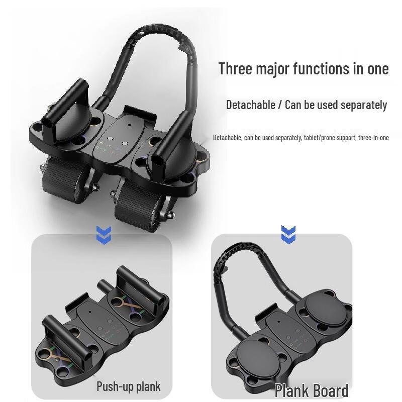 Automatic Rebound 4-Wheel Ab Roller