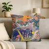 Fantasy Dream Illustration Print Throw Pillow Cover Square Cushion Case for Living Room Bedroom Decor