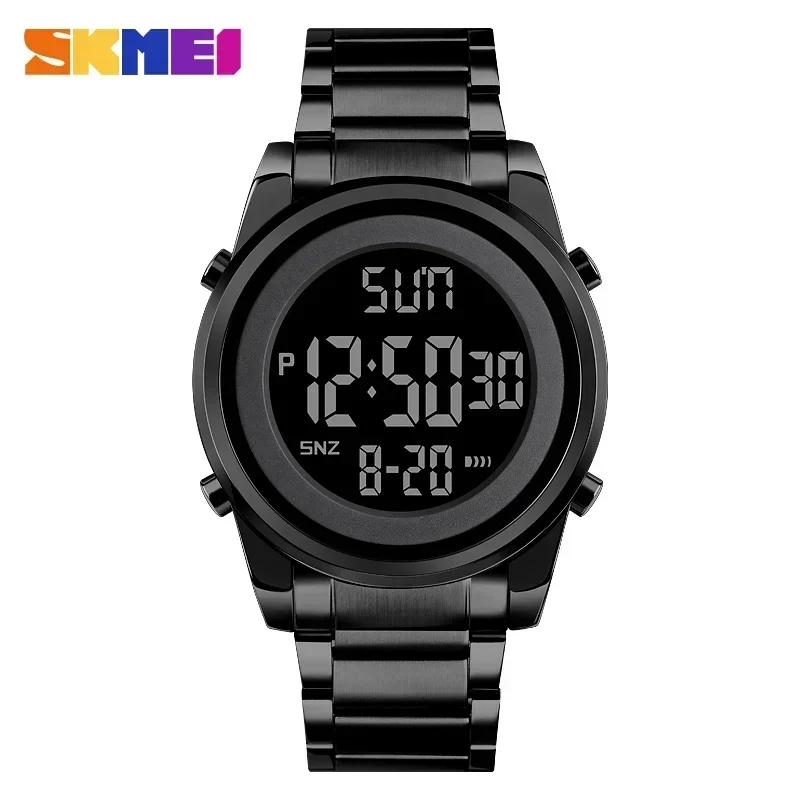 SKMEI 1611 Fashion LED Men Digital Wristwatch Chrono Count Down Alarm Hour For Mens reloj hombre Digital 2 Time Mens Watches