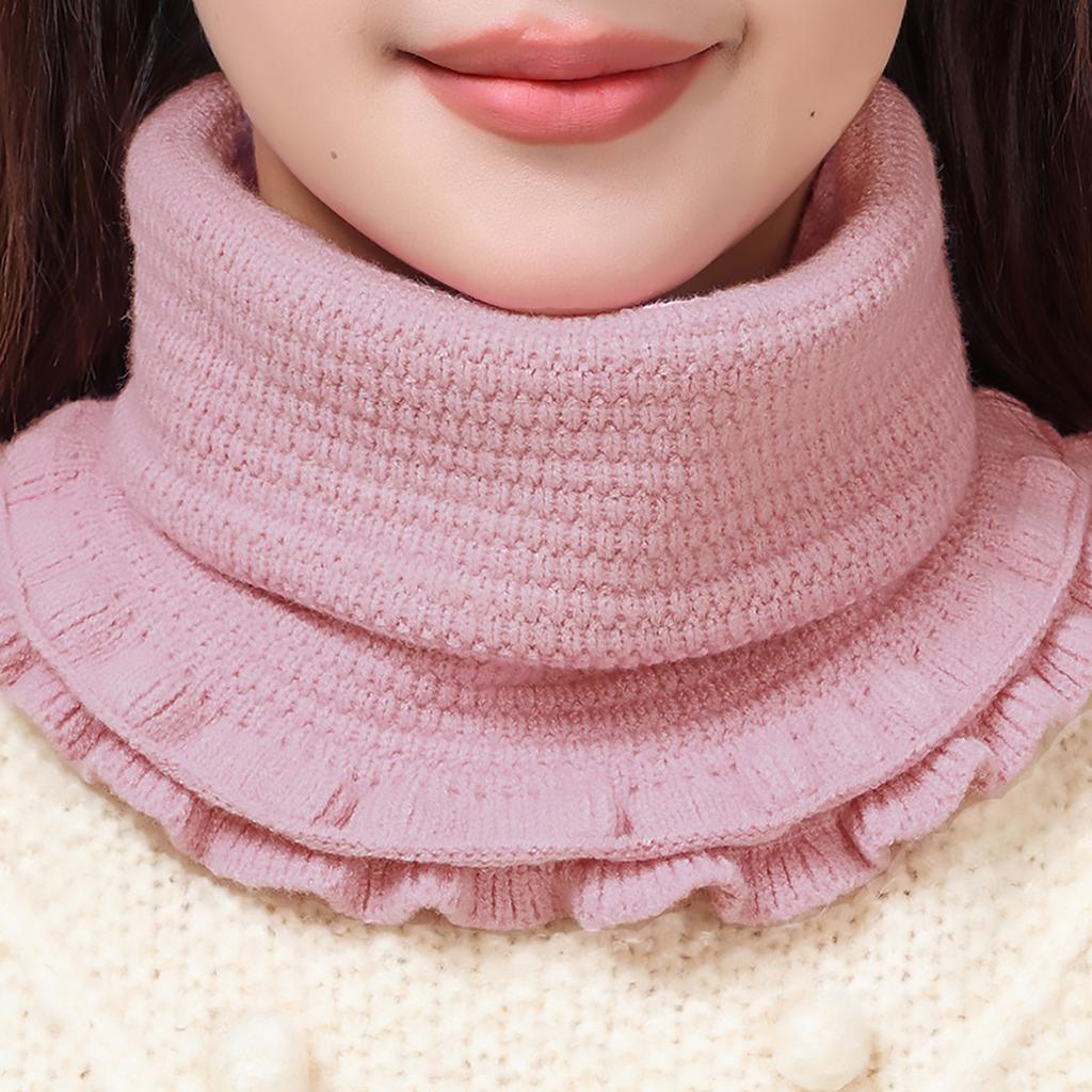 New Women Winter Scarf Knitted Cotton Fake Collar Scarf Women Warm Turtleneck Neck Warmer Detachable Winter Windproof Scarf