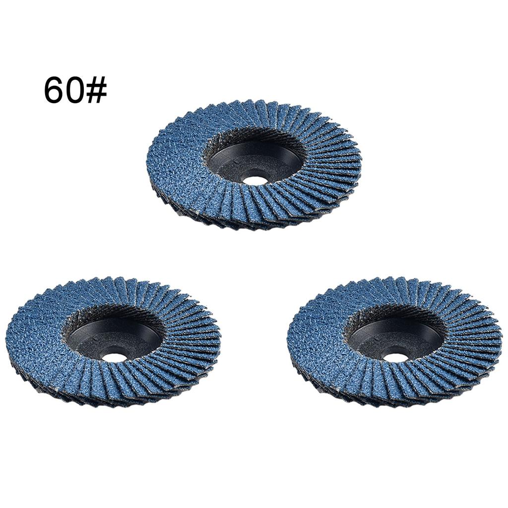 3pcs 3 Inch Flat Flap Discs 75mm Grinding Wheels Wood Cutting Carbon Steel For Angle Grinder Sanding Polishing Tool Accessories