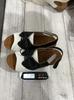 Women's Plus Size Color Block Wedge Sandals with Thick Sole and Velcro Lace-up.