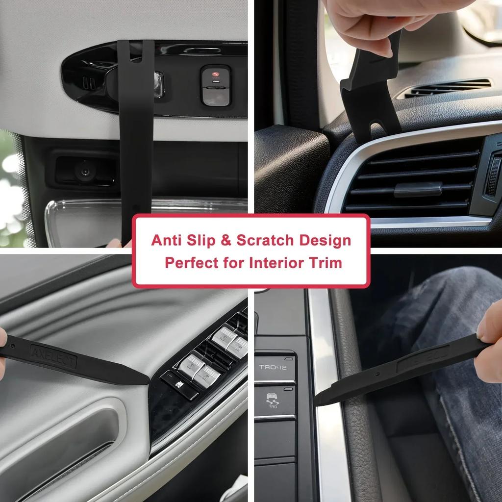 1/5Pcs Car Interior Trim Removal Kit, No-Scratch Removal Pry Tools for Door Panel, Car Clip Panel & Audio Dashboard Dismantle