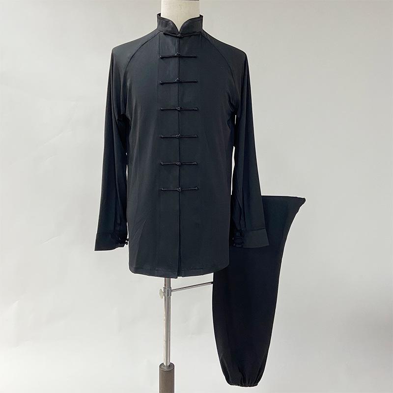 Royal Chen Silk Tai Chi Martial Arts Suit - Unisex Summer Performance & Morning Exercise Lantern Pants