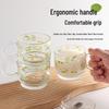 Ins-Stil Dickwandige Haferflocken-Frühstücksglas-Tasse mit Henkel