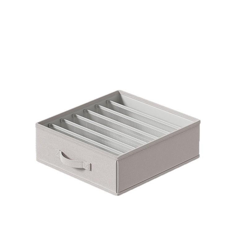 Japanese Style Underwear Drawer Organizer With Foldable Compartments For Bedroom Storage