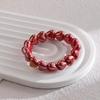 Colorful Beads Heart Beaded Bracelets 1 PCS Beaded Bangle Jewelry  Valentine Gift