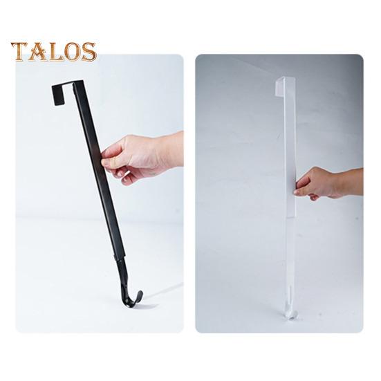 1/2 Stück verstellbarer Weihnachtskranz-Aufhänger, rostfrei, korrosionsbeständig, keine Bohrinstallation, ausziehbarer Türaufhänger, Aufbewahrungshaken