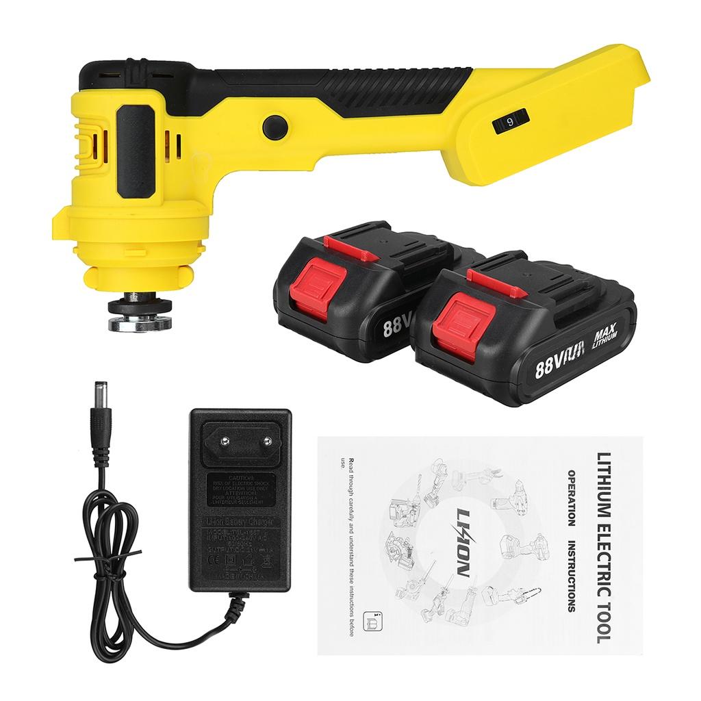 Elektrischer Mini-Winkelschleifer Einstellbare Geschwindigkeit Li-Ionen-Akku Schneidkraftwerkzeug Für 18V Akku 10000RPM 88VF 1580W