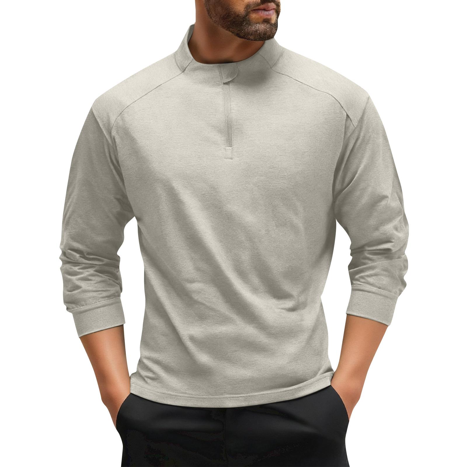 

Мужской однотонный спортивный топ с полумолнией для улицы, для фитнеса, бега, тренировок, велоспорта XXL хаки