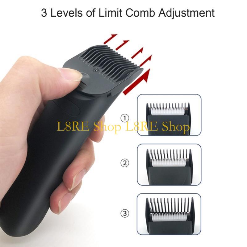 L8RE Washable Rechargeable Electric Shaver Beard Shaver Body Trimmer Men Shaving