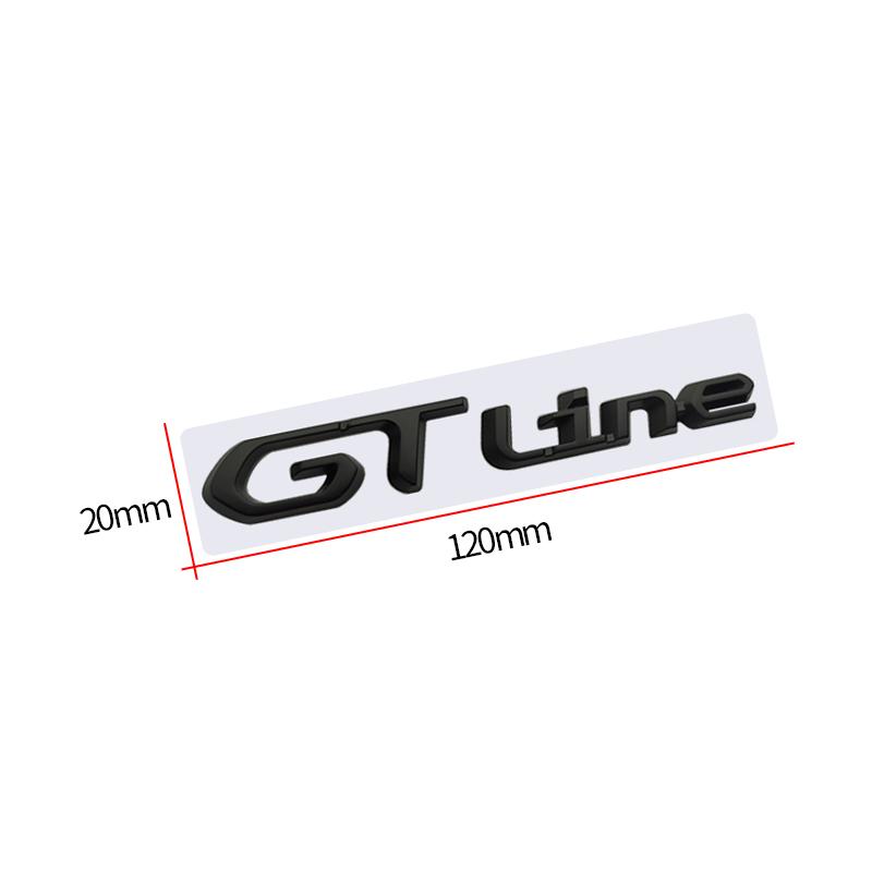 SQOB1 3d metal Car Sticker GT Line Emblem Sticker Rear Trunk Sticker For Proceed GT LINE Peugeot 206 207 208 308 408 508 5008 3008