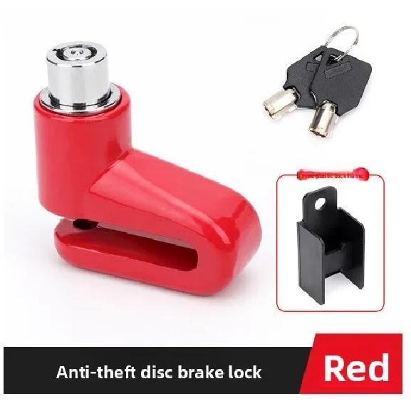 Bicycle Anti-theft Lock Portable Motorcycle Disc Brake Lock Mountain Bike Reminder Rope Disc Brake Lock Bicycle Accessories