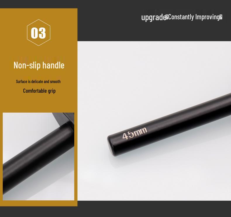 DIY Leather Hand Sewing Tools: Black Shallow Semicircle Punch Set