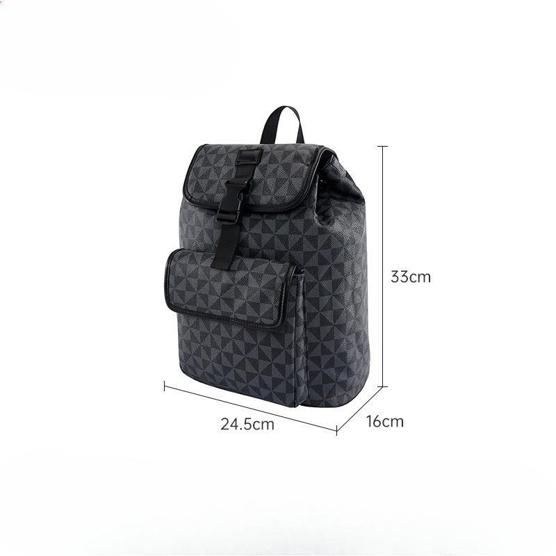 Fashion Printed Backpack for Men and Women Trend Casual Men Large Capacity Commuter Travel Bag