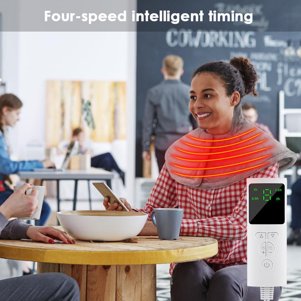 New Electric Heating Shawl for Neck and Waist - Plug-in Physiotherapy for Winter Warmth