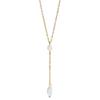 Cross-Border Natural Baroque Pearl Pendant Necklace - Seaside Summer Y-Shaped Chain for Women