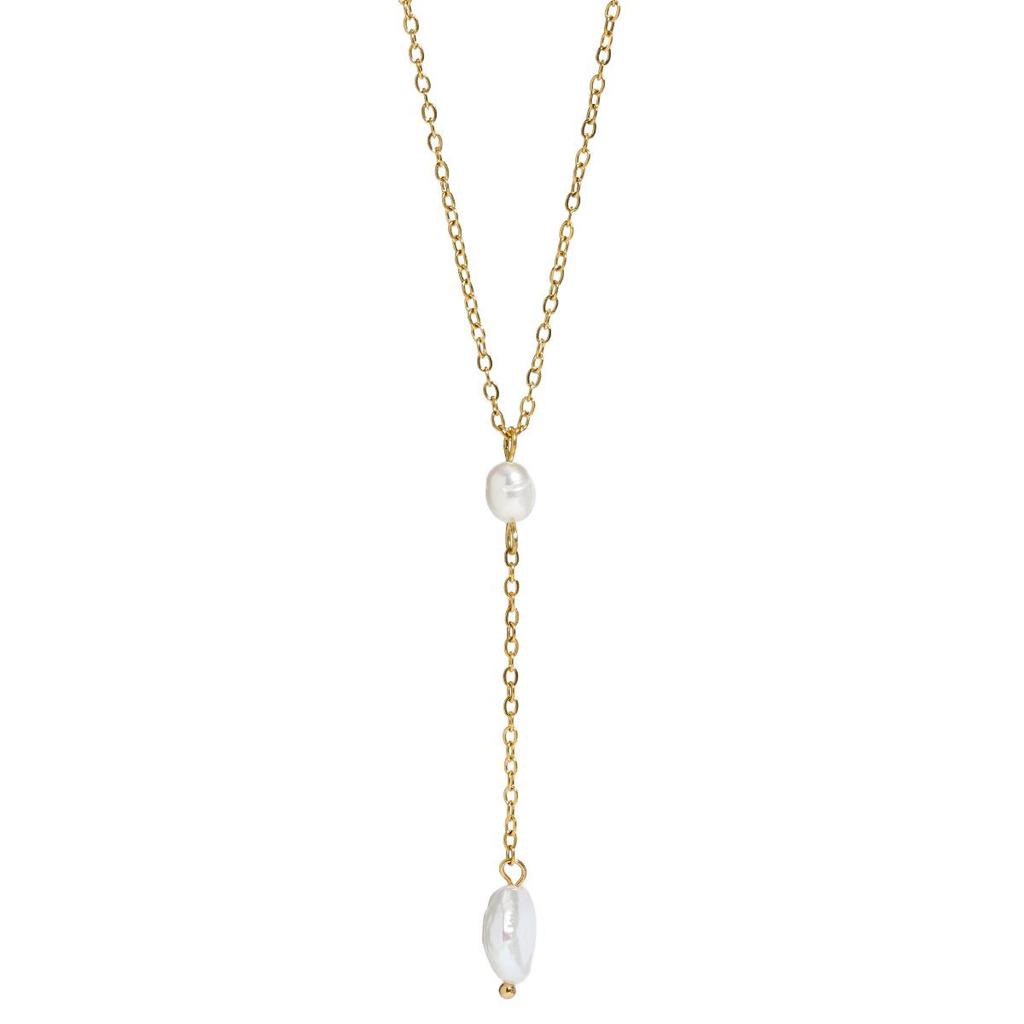 Cross-Border Natural Baroque Pearl Pendant Necklace - Seaside Summer Y-Shaped Chain for Women