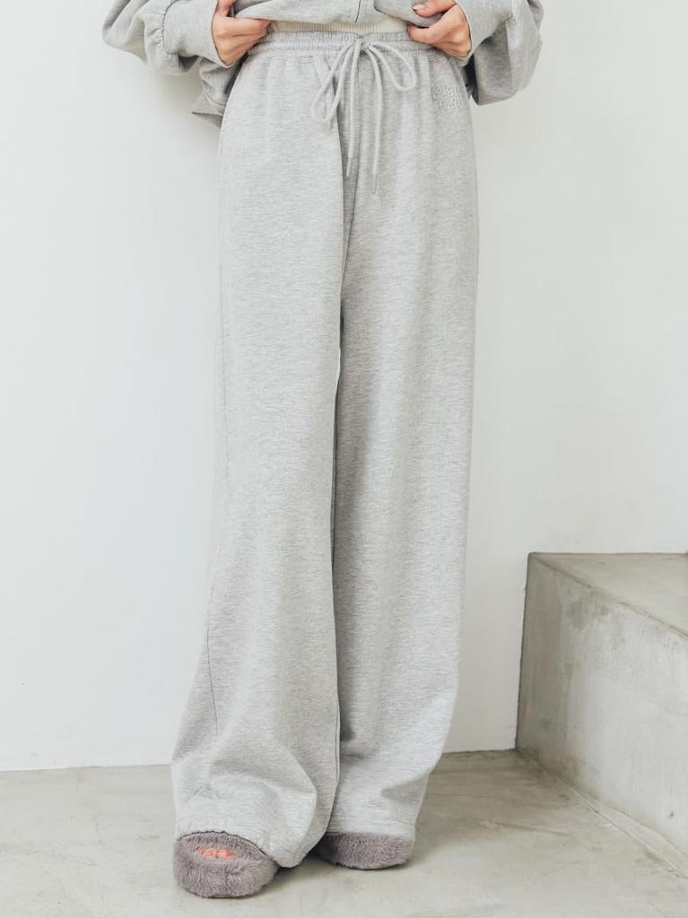 long pants PWCP255306GRYF Fleece-lined