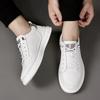 Frühling Neue Schuhe für Herren Echtleder Freizeitschuhe Mode Flache Skateboard-Schuhe Jugendmode Sneaker