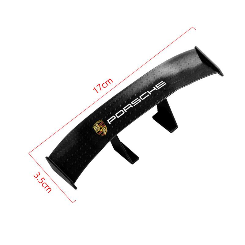 Car Rear Spoiler Mini Spoiler Wing Small Tail Emblem Sticker Decoration For Porsche Boxster Cayenne Panamera Macan Cayman 911 918 996 917 991