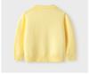 Korean Style Girls' Bear Embroidered Cotton Sweater Cardigan for Spring & Autumn