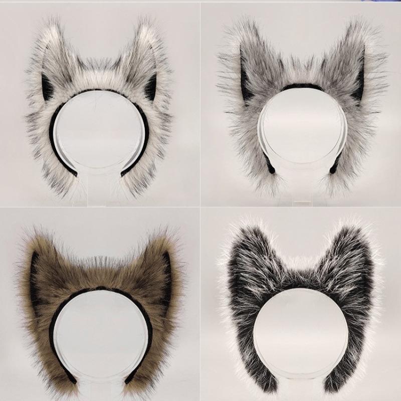 Beast Werewolf Cosplay Props Wolf Ears Headband Tail Claws Gloves Leg Cover Set Anime Costume Accessories for Halloween Party