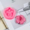1pc Mini Five-Petal Hibiscus Flower Mold Silicone Mold DIY Mini Flower Aromatherapy Candle Mold Soap Mold