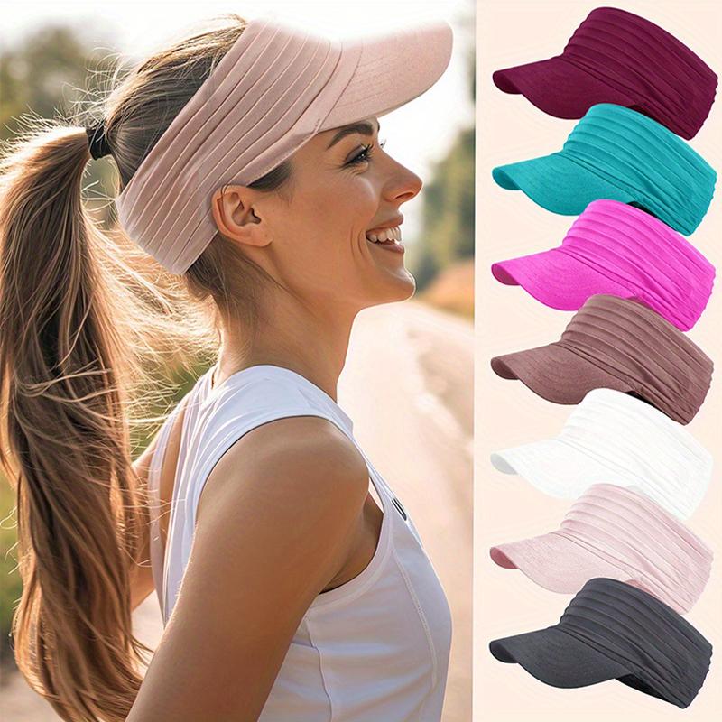 Cappello da Sole Estivo all'Aperto per Uomo Donna, Asciugatura Rapida, Visiera Sportiva da Corsa, Traspirante per Adulti