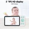 5-Inch Tuya Wireless WiFi Baby Monitor with Voice Intercom
