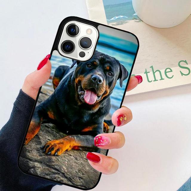 Cute Dog Puppy Rottweiler Phone Case For For iPhone 17 Air 16 15 11 12 13 14 Pro Ma Plus coque