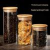 Transparent Sealed Glass Jar for Grains, Cereals, Dried Fruits, Tangerine Peel, and Tea.