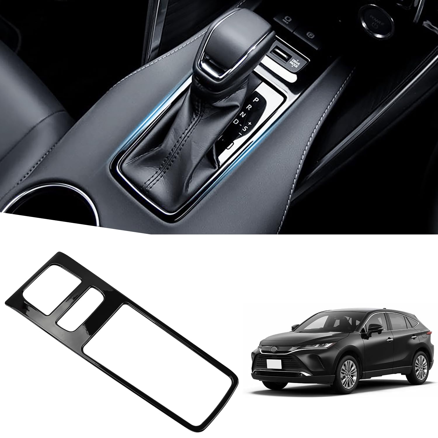 

Toyota Harrier 80 Series Shift Panel Cover, Interior Panel, Black, Console Switch Panel Cover, чёрный