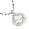 Interlocking Necklace Ball Chain Silver925 32.9g Unisex Used