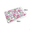 Floor Mat, Super Absorbent Bath Quick Cute Blossom Resistant 3D Floral Bathroom Carpet, for
