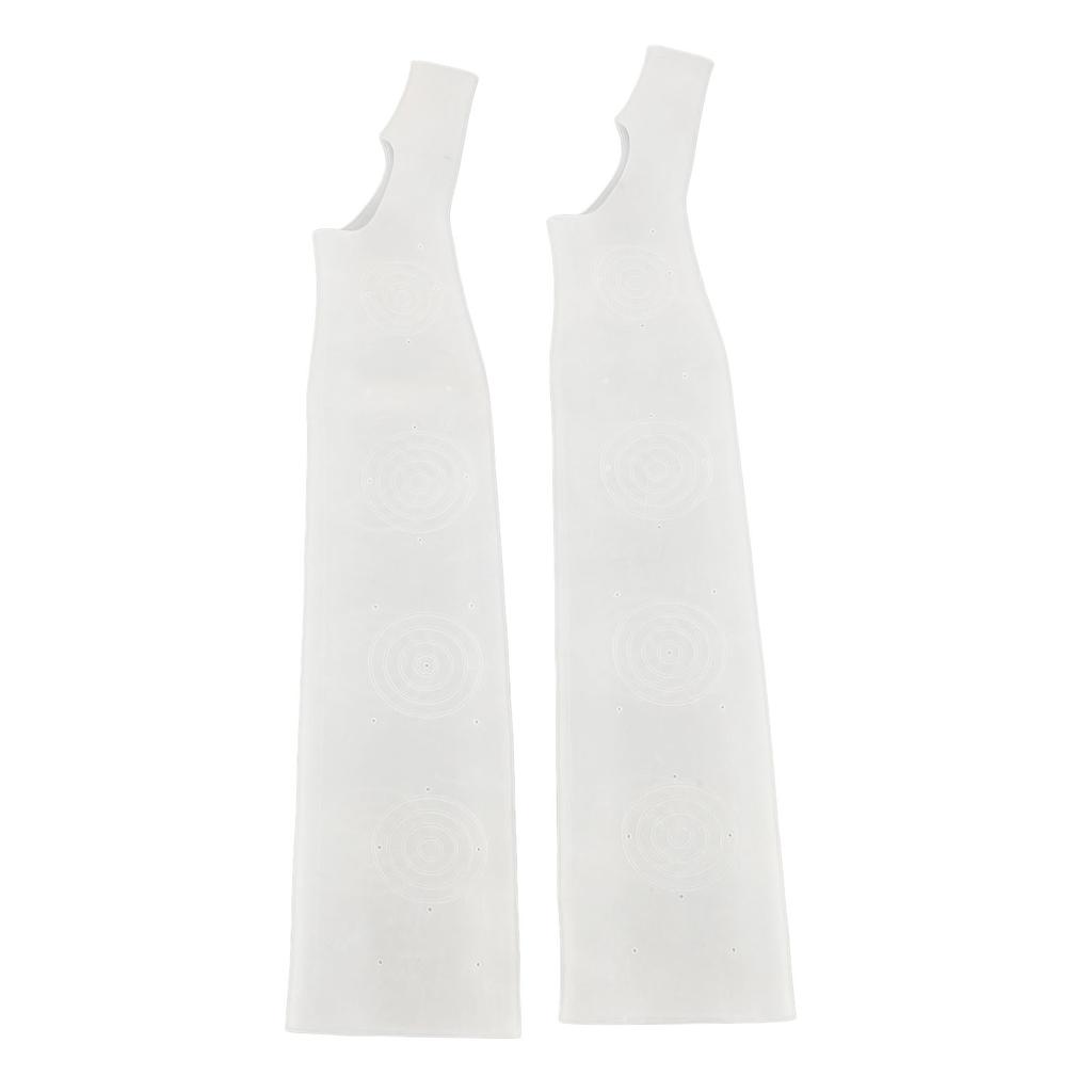 1pair SEBS Long Moisturizing Arm Sleeve with Thumb Hole Washable Elastic Hands Care Arm Sleeve for Dryness Calluses