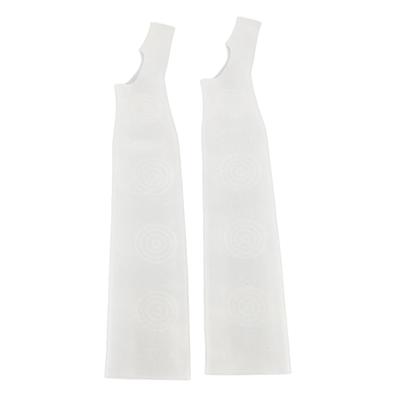1pair SEBS Long Moisturizing Arm Sleeve with Thumb Hole Washable Elastic Hands Care Arm Sleeve for Dryness Calluses