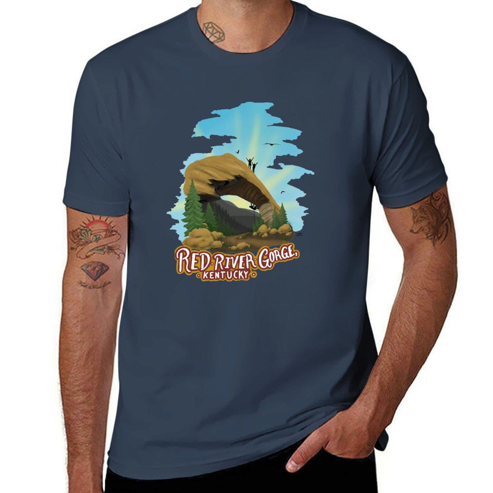 Red River Gorge Natural Bridge Scene Tshirt Holiday Lightweight Tshirt S