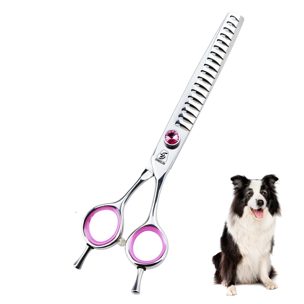 Sangelar 7 palců 8 palců Špičkové JP440C Prostřihávací nůžky pro úpravu domácích mazlíčků Rybí kost Zuby Nůžky pro domácí mazlíčky