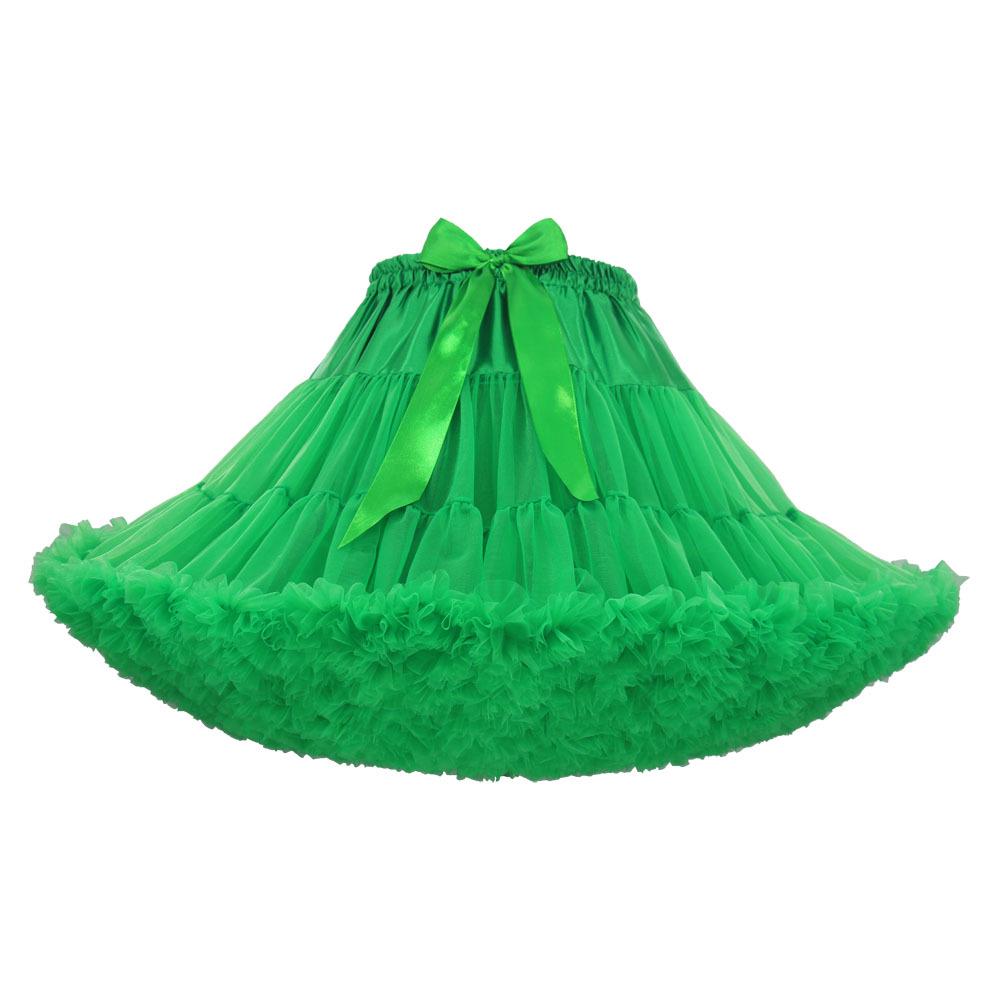 Weißer Erwachsenen Mesh Puffrock - Super Puffiger Halbkörper-Kostüm-Petticoat