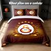 Set Biancheria da Letto Design Galatasaray FC 1 Copripiumino + 2 Federe Morbido Traspirante Biancheria da Letto per la Casa