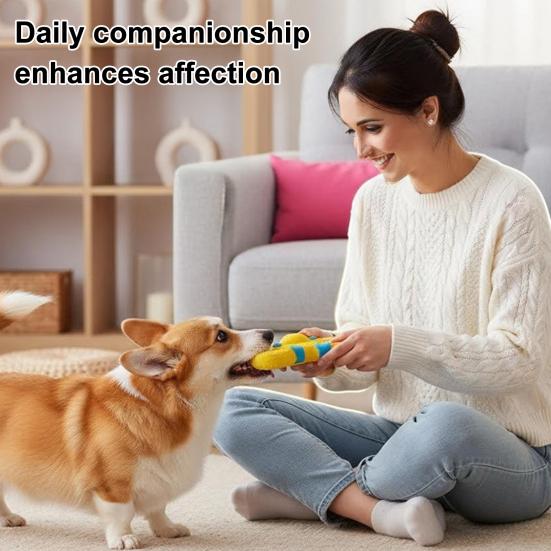 Squeaky Monkey Dog Toy Latex Monkey Shape Puppy Chew Toy Interactive Dog Teething Toy for Aggressive Chewers Teeth Cleaning Tug-of-War