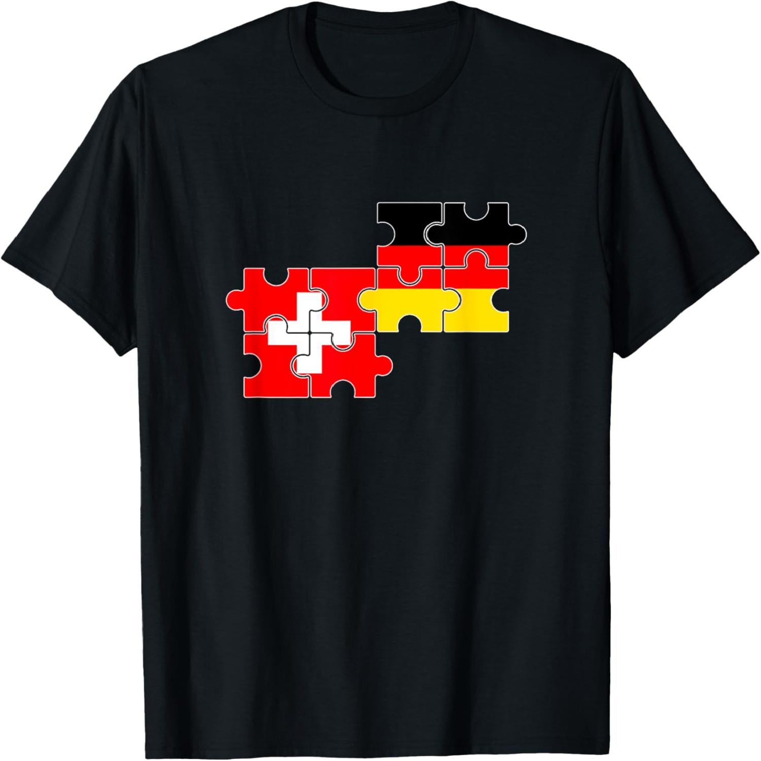 Switzerland Germany Flag German Swiss T-Shirt S