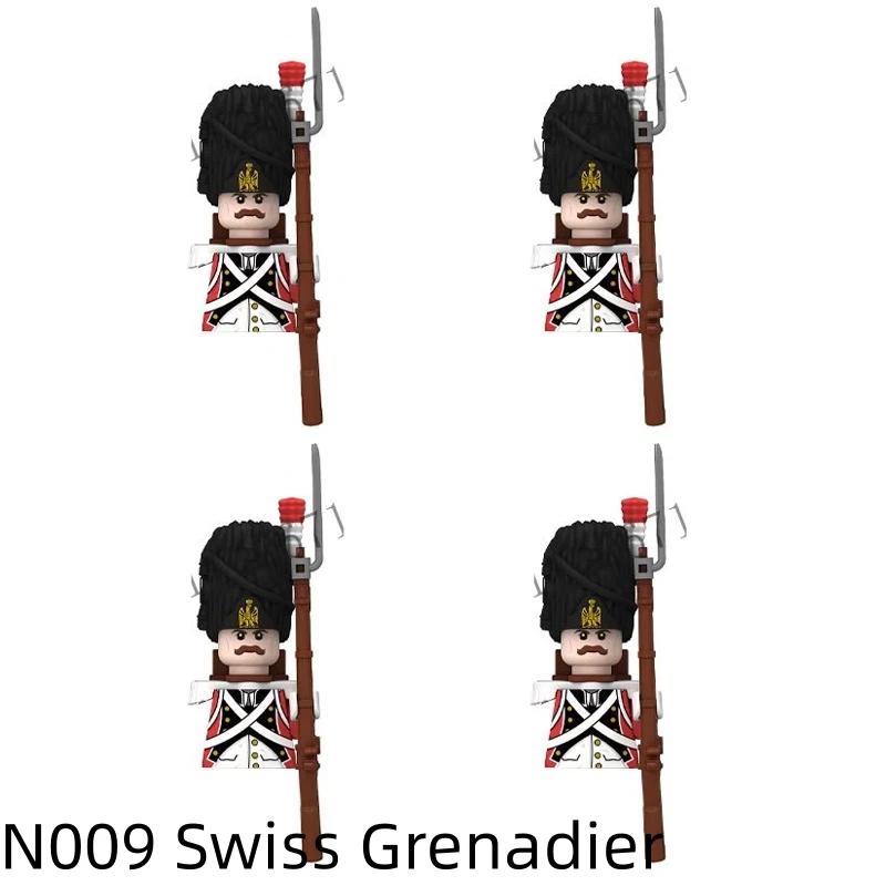 Napoleonische Kriege Militärsoldaten Bausteine WW2 Britisch Frankreich Füsiliere Gewehre Russisch Preußen Fußgarde Steine Kinderspielzeug