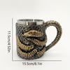 Cobra Cup Stainless Steel Resin Double Layer Mug Office Household Cup Personalized Drinking Utensils