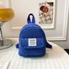 Schoolbag Mini Ladies Backpack 1011 New Retro Velvet Travel Small School Bag Korean Edition Fashion Casual Commuter Backpack