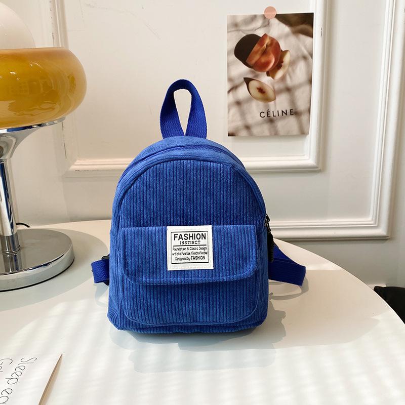 Schoolbag Mini Ladies Backpack 1011 New Retro Velvet Travel Small School Bag Korean Edition Fashion Casual Commuter Backpack