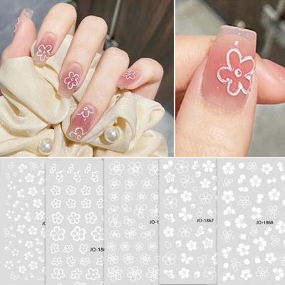 Maniküre Aufkleber Abnehmbare DIY Selbst-adhesive Blume Muster Maniküre Aufkleber Salon Liefert