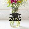 2026 Graduation Decorations Graduation Party Table Centerpiece with Hanging Cards & Decorative Toppers Ceremony Theme Decor Set for Dining Table