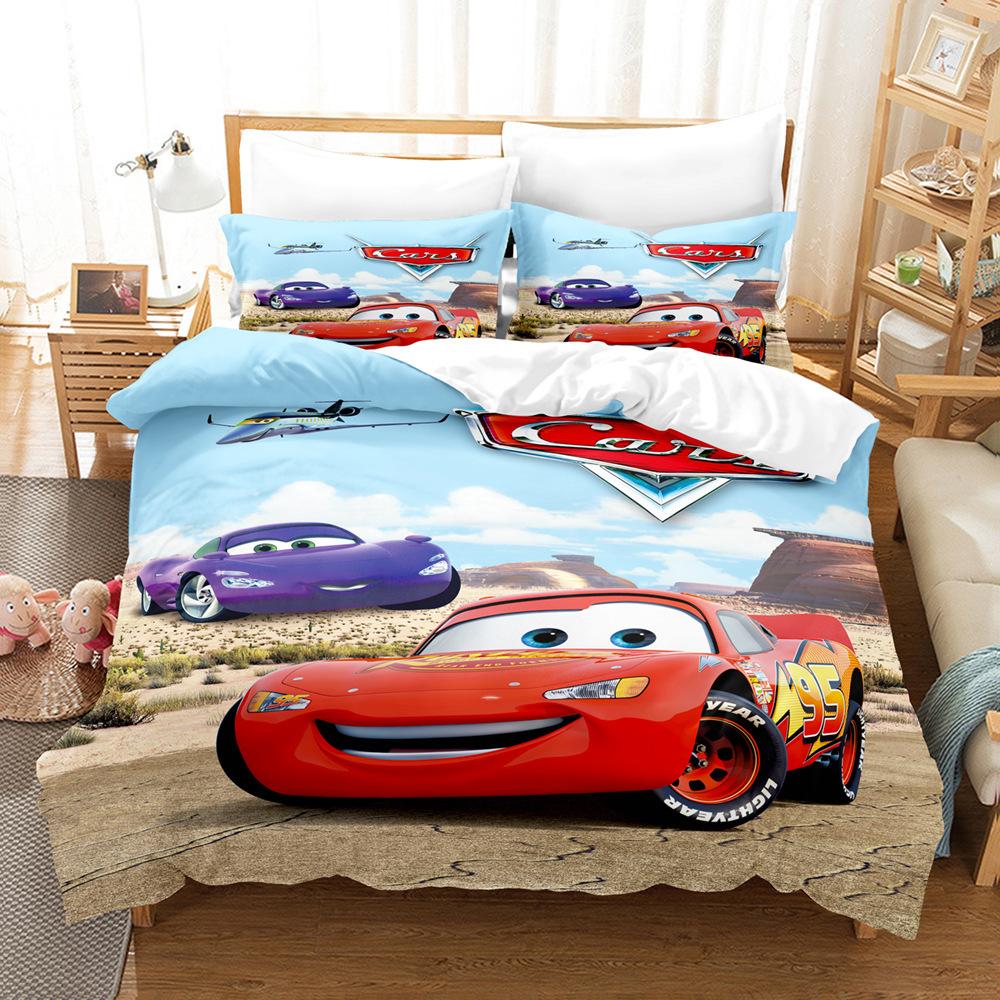 Cars 3D Digital Printing Three-Piece Set
